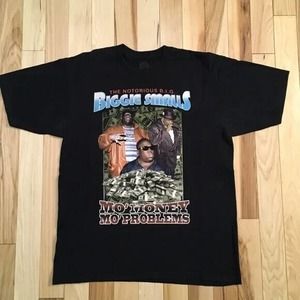 Notorious BIG Biggie Smalls Graphic T Shirt Mo Money Mo Problems Adult Large L
